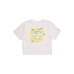 CONVERSE Tricou 'SPRING CITRUS LEMON' galben citron / verde limetă / alb