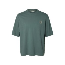 SELECTED Tricou 'SLHWILL' verde jad