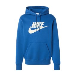 Nike Sportswear Bluză de molton 'CLUB' bej / albastru regal