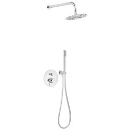 CIRICULUS Set 5 în 1: baterie încastrată duș cu cap duș fix, pară duș mobilă, furtun flexibil și racord BCK7P-SET1-S