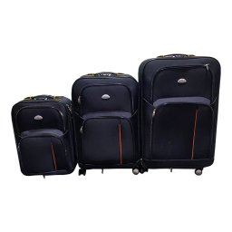 Set de valize cu roți TraveLux Light, negru