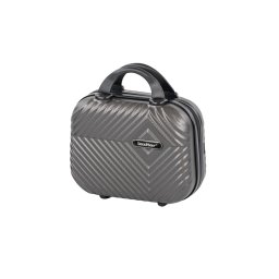 TraveLux Pro trusă de toaletă cu capac rigid, 23x30x14 cm, gri
