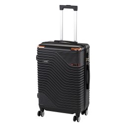 Valiză medie TravelLux Urban cu hardtop 42x65x24 cm neagră