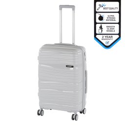 Valiză medie Travelux Voyager cu hardtop 42x65x24 cm gri