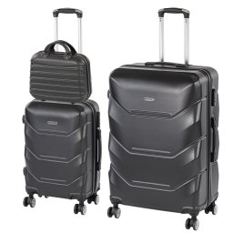 Set de valize cu roți TraveLux Max IX, negru