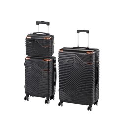 TraveLux Urban XIX set valize cu role negru
