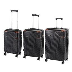 TraveLux Urban XXI set valize cu role negru