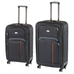 Set de valize cu roți TraveLux Light IV, negru