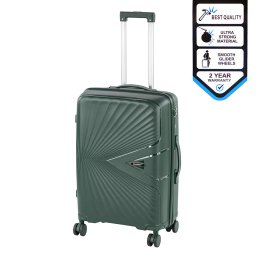 Valiză TraveLux Endure de dimensiuni medii, cu carcasă rigidă, 68x45x25 cm, verde închis