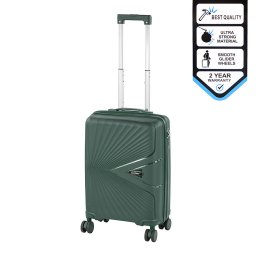 Valiză de cabină TraveLux Endure cu carcasă rigidă, 55x40x20 cm, verde închis