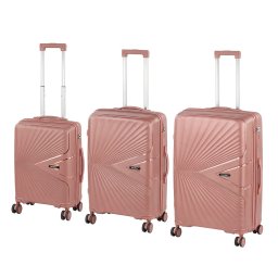 TraveLux Endure set valiză rulantă aur roz