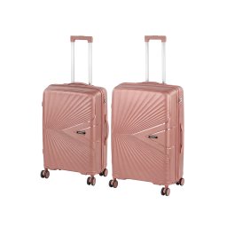 TraveLux Endure IV set valiză rulantă aur roz