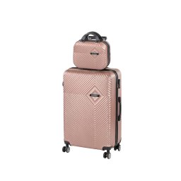 TraveLux Pro V set valiză rulantă aur roz