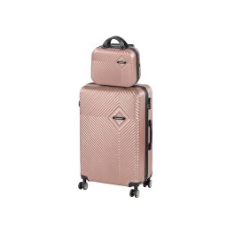 TraveLux Pro VIII set valiză rulantă aur roz