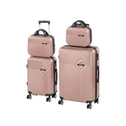 TraveLux Pro XXIII set valiză rulantă aur roz