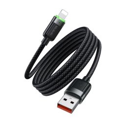 Cablu, USB-A la Lightning, 3A, 1.2m - Mcdodo Self-Winding Series (CA-6000) - Black