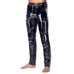 Black Level Tight Vinyl Trousers 2890585 Black S
