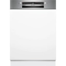 Masina de spalat vase partial incorporabila Bosch Serie 4, SMI4HTS14E, 60cm, 2400W, Clasa C, 13 seturi, Otel inoxidabil