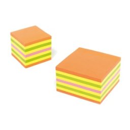 Notes adeziv 75x75mm Neon Mixt 450 file Kores