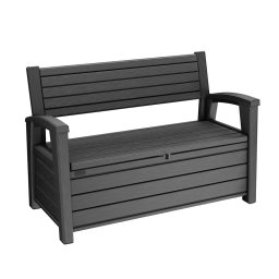 Oliver bancă de grădină din plastic și depozitare grafit