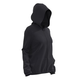 Hanorac cu fermoar 100 Fitness Negru Damă