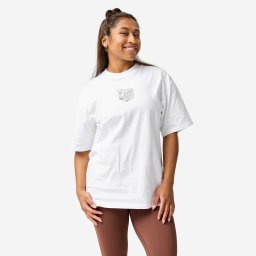 Tricou de sport oversize Damă, alb