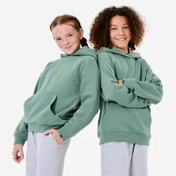 Hanorac cu glugă oversize Verde Copii
