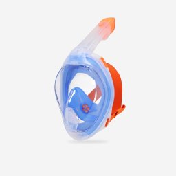 Mască snorkeling de suprafață Easybreath + cu valvă acustică. (>10ani) ALBASTRU