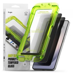 Folie de protectie Ecran Ringke Easy Slide pentru Samsung Galaxy S26 Plus S947, Sticla Securizata, Full Glue, Set 2 bucati, Neagra