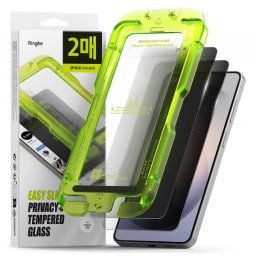 Folie de protectie Ecran Ringke Easy Slide pentru Samsung Galaxy S26 S942, Sticla Securizata, Full Glue, Set 2 bucati, Neagra