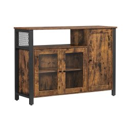 Comodă FIRA maro/negru