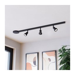 Eglo 901653 - Corp de iluminat cu 3 spoturi EASYT SET, 3xGU10/10W/230V, negru