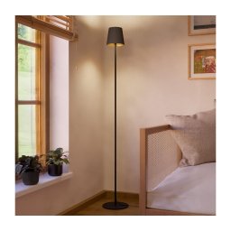 Eglo 901111 - Lampadar FIORANA 1xE14/7,5W/230V negru/maro
