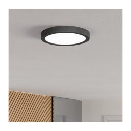 Eglo 901298-LED Plafonieră LED FUEVA, 11,5 W, 230 V, 2700/4000/6500 K, Ø 21,1 cm, negru