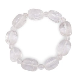 Bratara pe elastic Cristal de stanca nugget 15mm