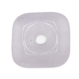 Pandantiv Cristal de stanca Pi donut patrat, 30mm