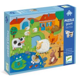 Puzzle gigant tactil ferma, djeco