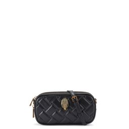KURT GEIGER Geantă mică 3Zip Kensington Camera 4026500109 00-blackleather