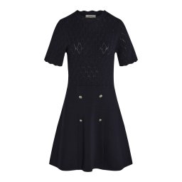 Morgan Rochie tricotat albastru închis