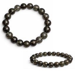 Bratara Cintamani (Saffrodit) (Agni Manitite) Indonesia - 12-13 x 12-13 mm - Luciu Natural pentru Accesoriu Statement - Diametru 53 mm - 1 Buc
