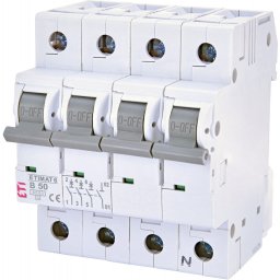 Siguranta automata tetrapolara 3p+N, curba B 50A ETI