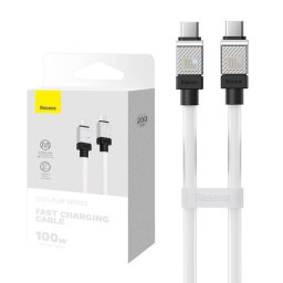 CoolPlay USB-C, 100 W, 2 m, Alb/Negru
