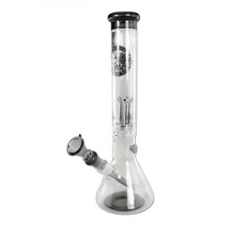 Bong din sticla Black Leaf Metal Wave Piston 39cm