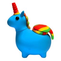 Black Sheep Bong silicon Unicorn Rasta blue 12cm