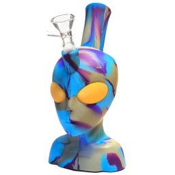 Black Sheep Bong silicon Alien albastru + Recipient secret 20cm