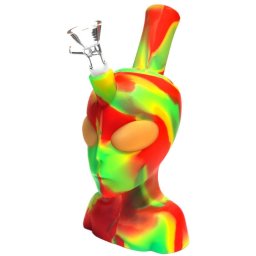 Black Sheep Bong silicon Alien rasta + Recipient secret 20cm