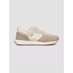 s.Oliver Sneakers casual barbati cu siret, Bej (SELECTATI MARIMEA: 45)
