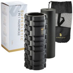 Capital Sports Tomaj, cilindru pentru masaj, Elite 2 în 1, 33 × 14 × 14 cm, formă stabilă, greutatea: 1 kg (-)