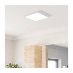 Eglo FUEVA 901337 - Plafonieră LED pentru baie, 13W, 230V, 29x29 cm, IP44, alb
