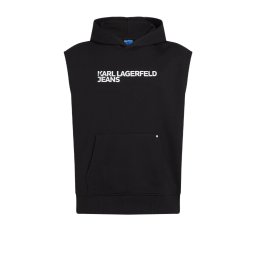 KARL LAGERFELD M Futer Klj Relax Sless Hoodie B2M20029 999 black